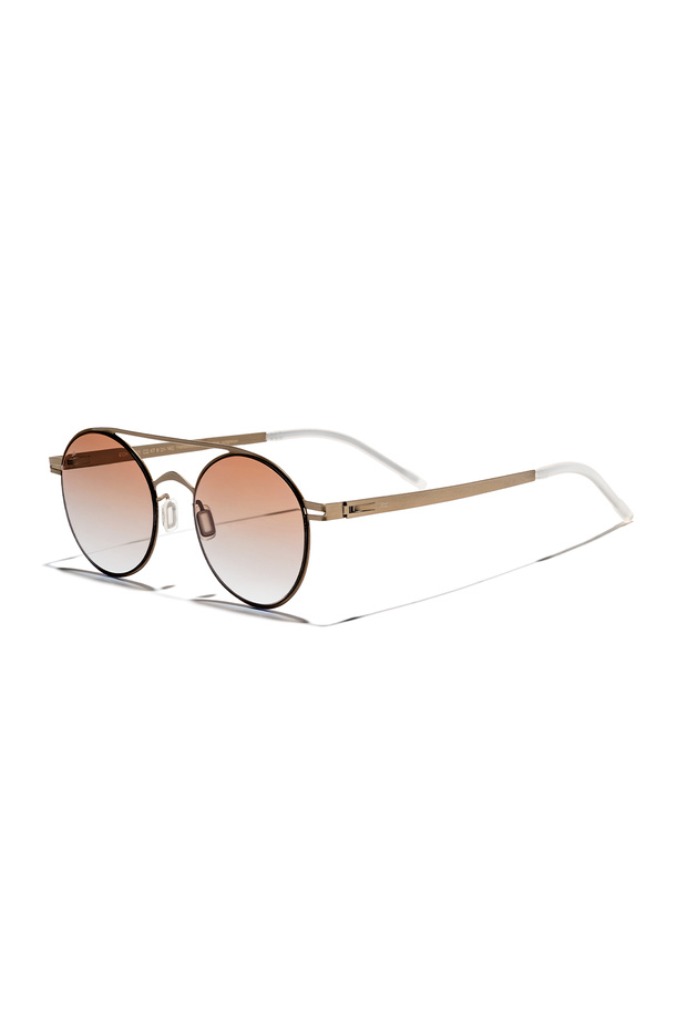 Eoh5001 C2 Brown Ultra Light Metal Pilot Unisex Sunglasses