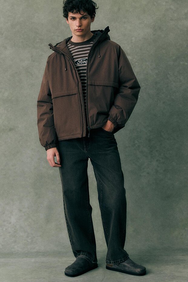 سترة منفوخة برقبة عالية - 2