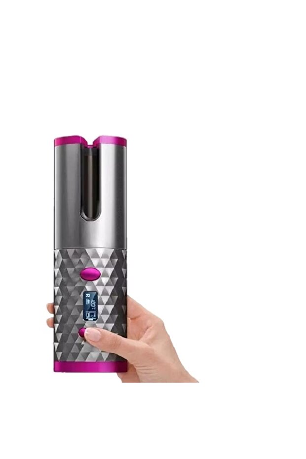 Automatic Ceramic Curling Iron - Cordless, Adjustable Temperature 150-200 Degrees, Active Timer, Wireless - 4