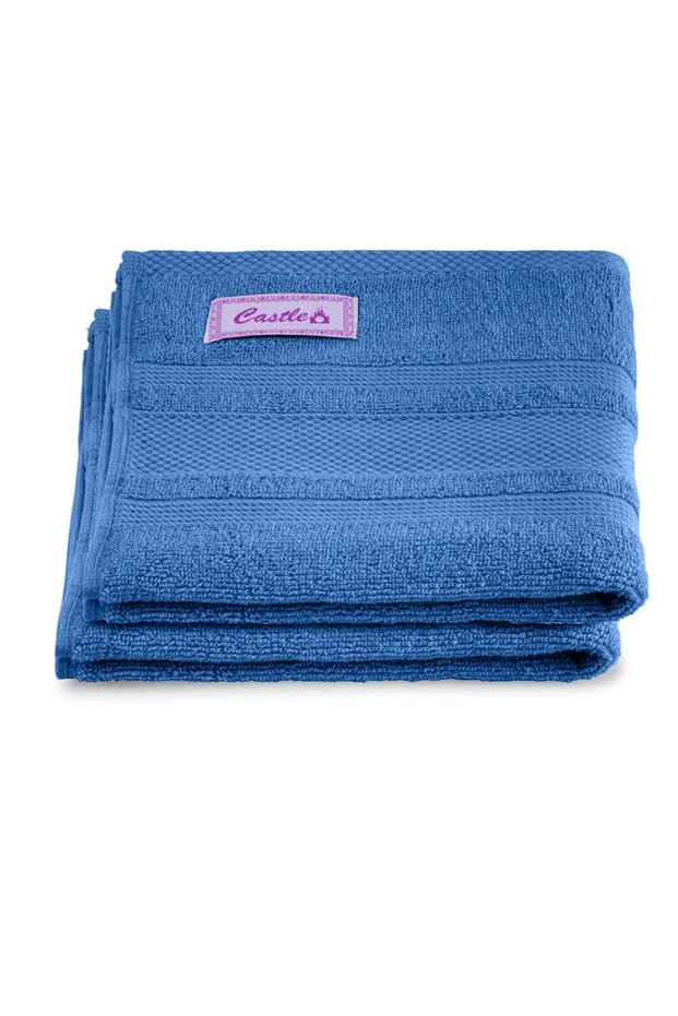 Hand Towel 50 x 90 Cm 550 Gsm 100% Cotton Highly Absorbent, Quick dry Set of 02 Pcs