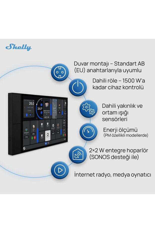 Wall Display XL Akıllı Ev Kontrol Paneli - 5