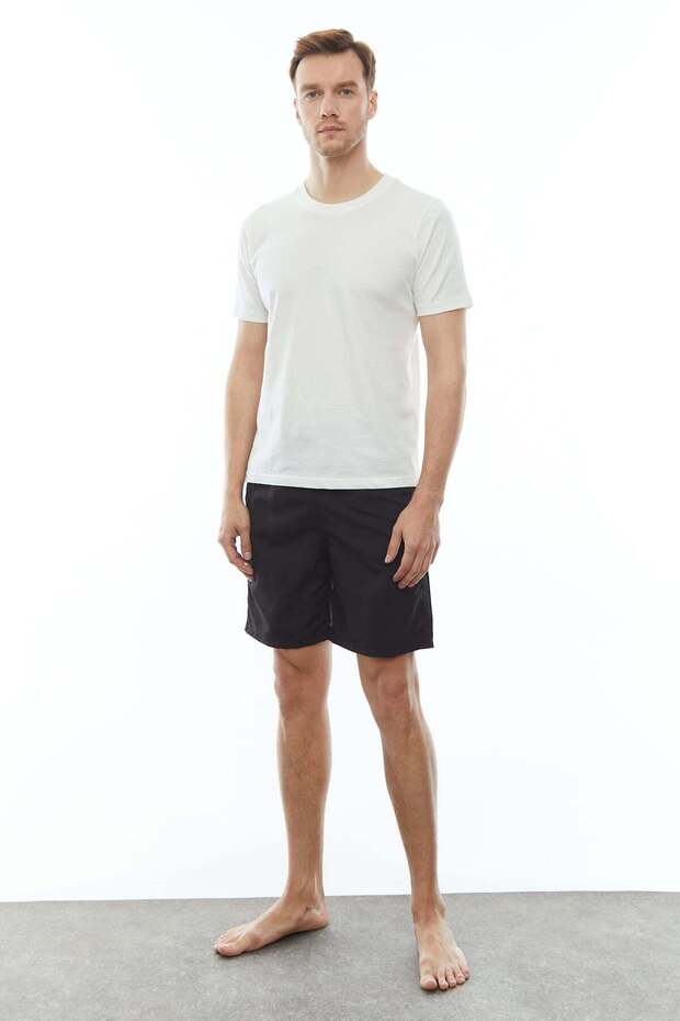 Erkek Uzun Deniz Şortu - 1