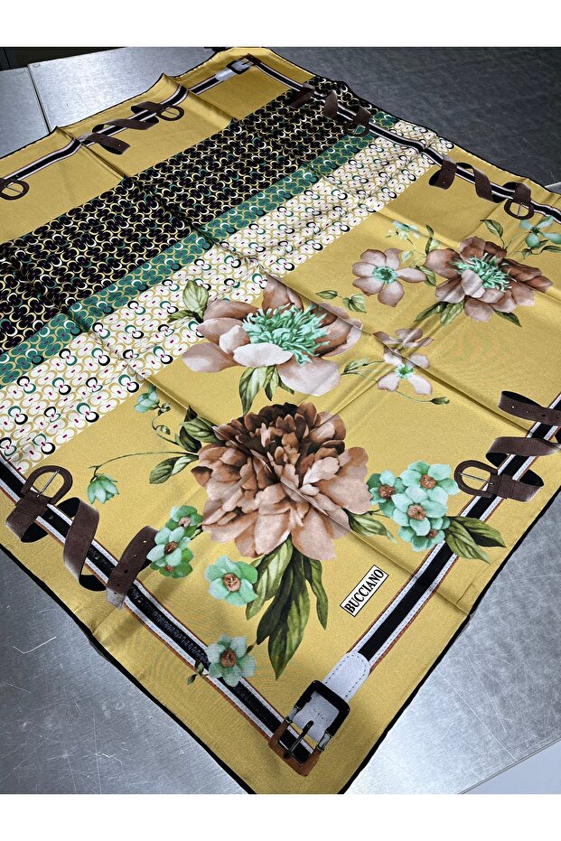 %100 İpek Tivil Eşarp - 4