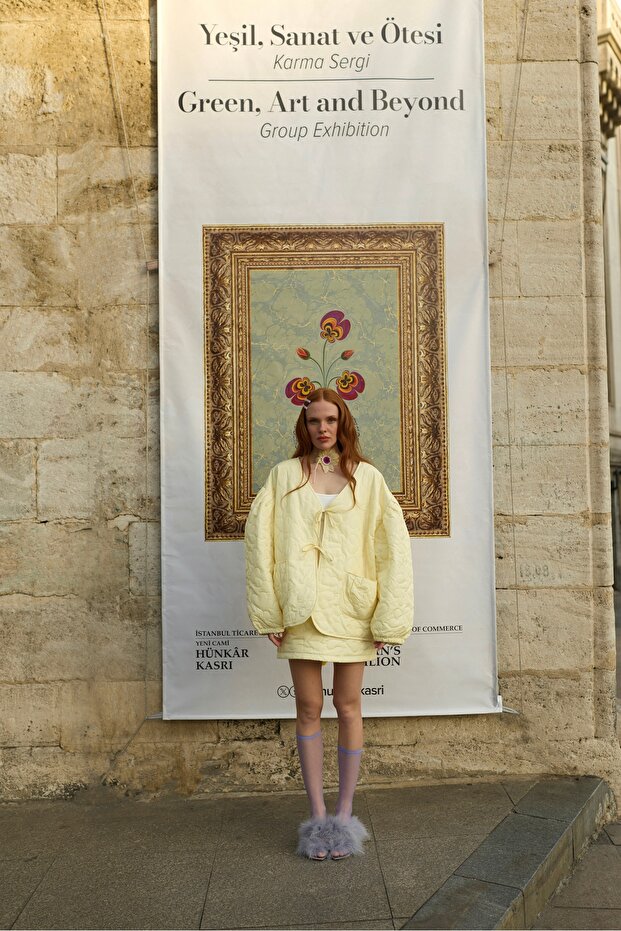 Primrose Blush Heart Puff Ceket - 5