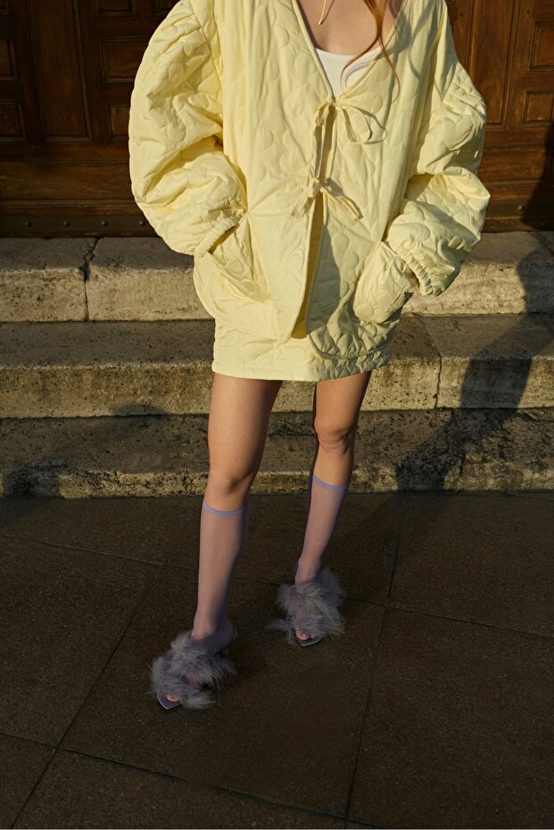 Primrose Blush Heart Puff Ceket - 7