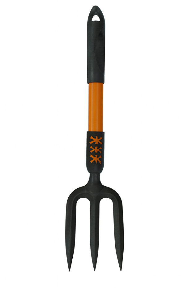 3-Prong Hand Gardening Fork – Durable Cultivator for Easy Soil Turning and Weeding