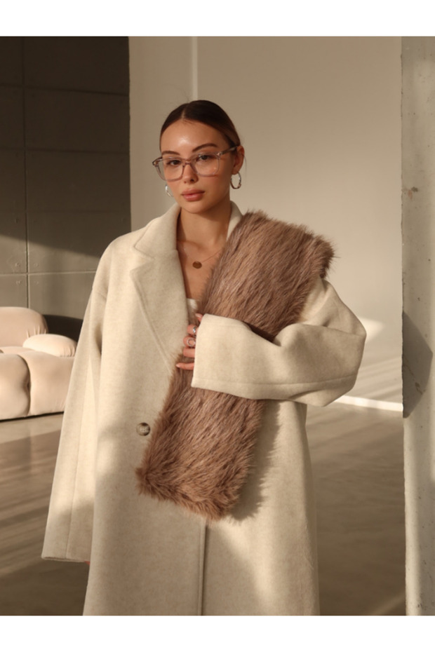 Eșarfă din blană artificială de nurcă - 2