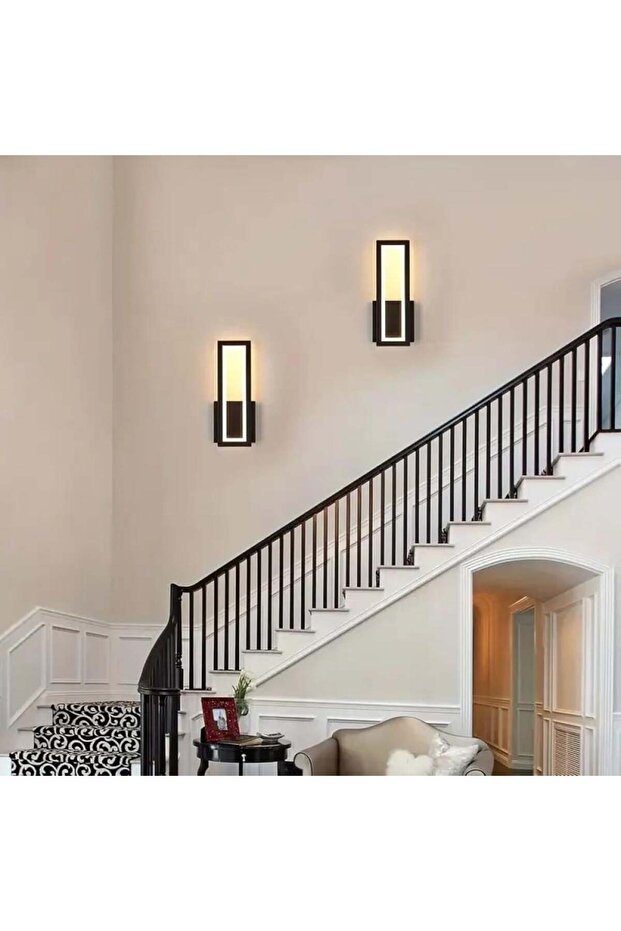 مصباح جداري فاخر بإطار مستطيل - 2