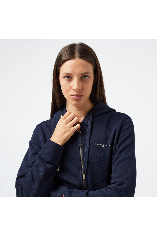 Kadın Mavi Sweatshirt - 4