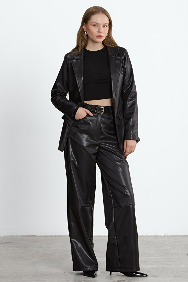 Black Nova Leather Jacket - 3