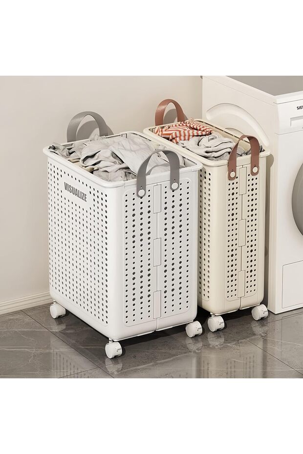 سلة غسيل قابلة للتهوية وسلة تخزين - 5