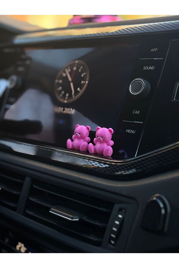 Auto Pink Teddy Bear Torpedo Accessory Decoration Self-Adhesive Special Design Car