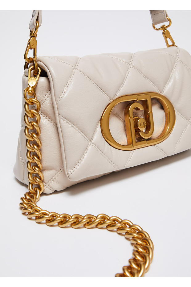 Krem Askılı Çanta - 2