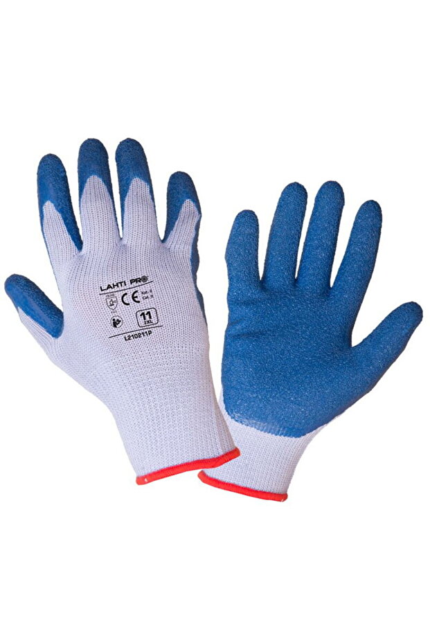 EXTRA POLYESTER GLOVES WITH LATEX - (11) - 2