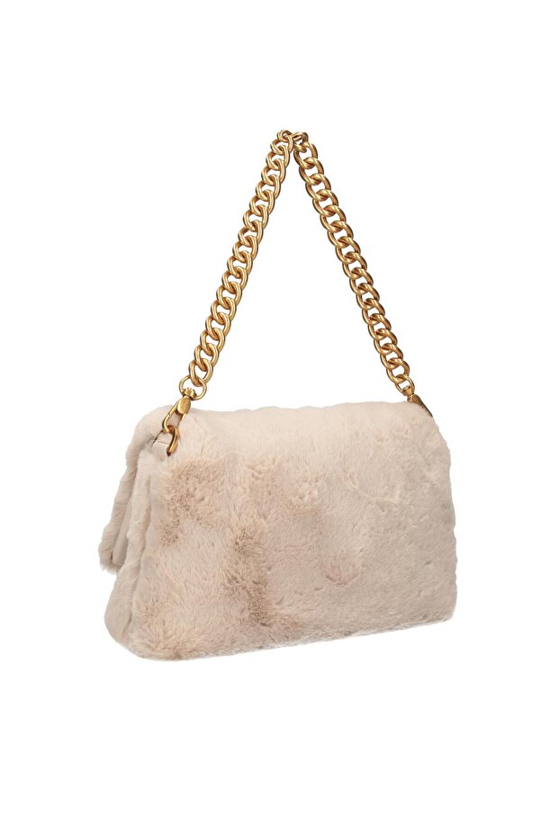 Krem Askılı Çanta - 2