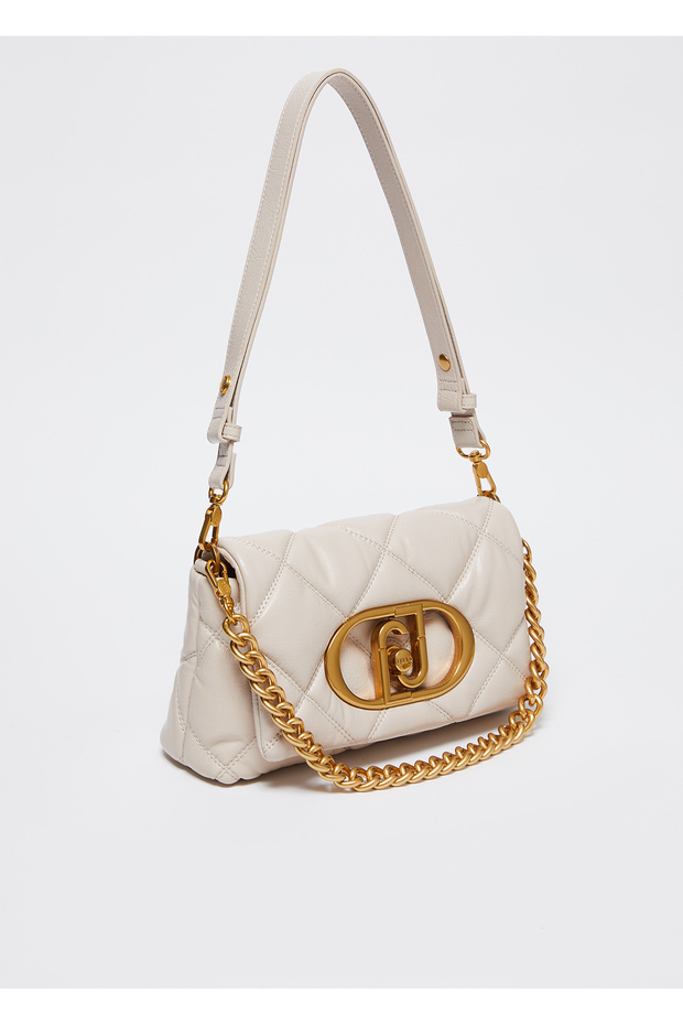 Krem Askılı Çanta - 5