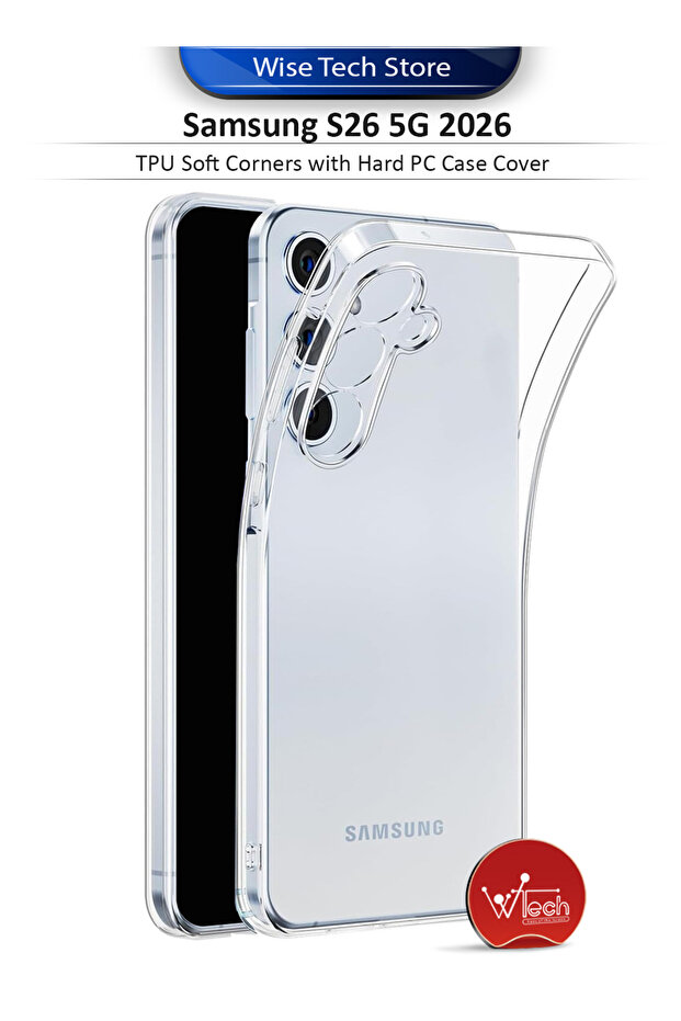 Samsung S26 5G 2026 TPU Soft Corners with Hard PC Case Cover