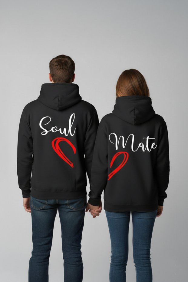 تصميم خاص لسترة سويت شيرت بغطاء رأس من نوع Soul Mate Sevgili Combination