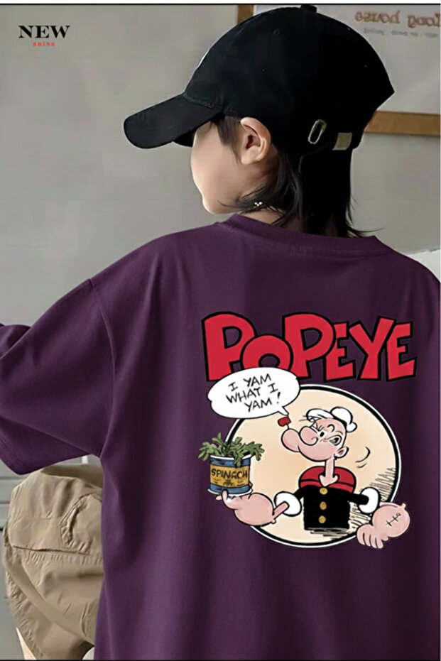 Popeye Printed Unisex Children's T-Shirt