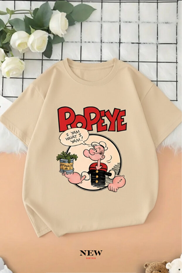 Popeye Printed Unisex Children's T-Shirt