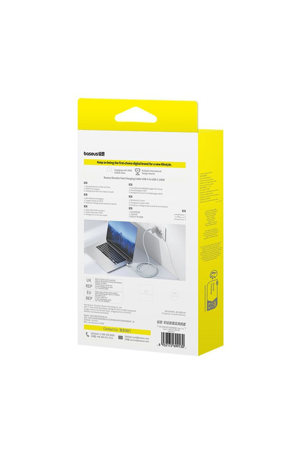 USB-C data cable 100W, Discolor E0420702, 1m - 7