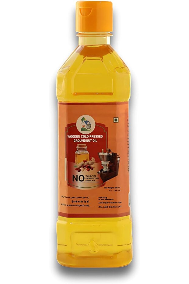 Pure & Natural Wood Cold Pressed Groundnut Oil ( 2* 500ml )