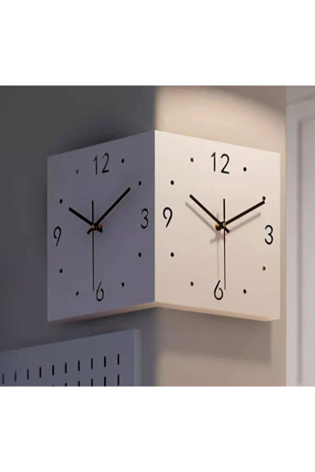 iki köşeli duvar saati - 1