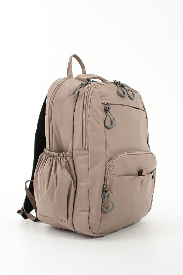 Unisex Multi-Compartment Water-Resistant Parachute Fabric School and Daily Backpack with Laptop Compartment