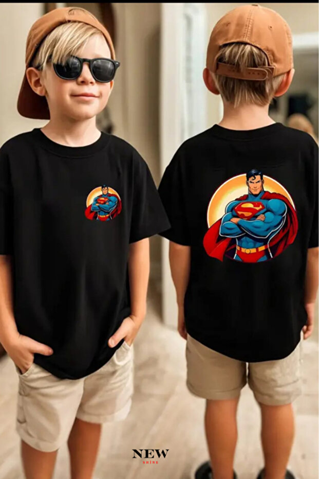 Superman Printed Unisex Children's T-Shirt