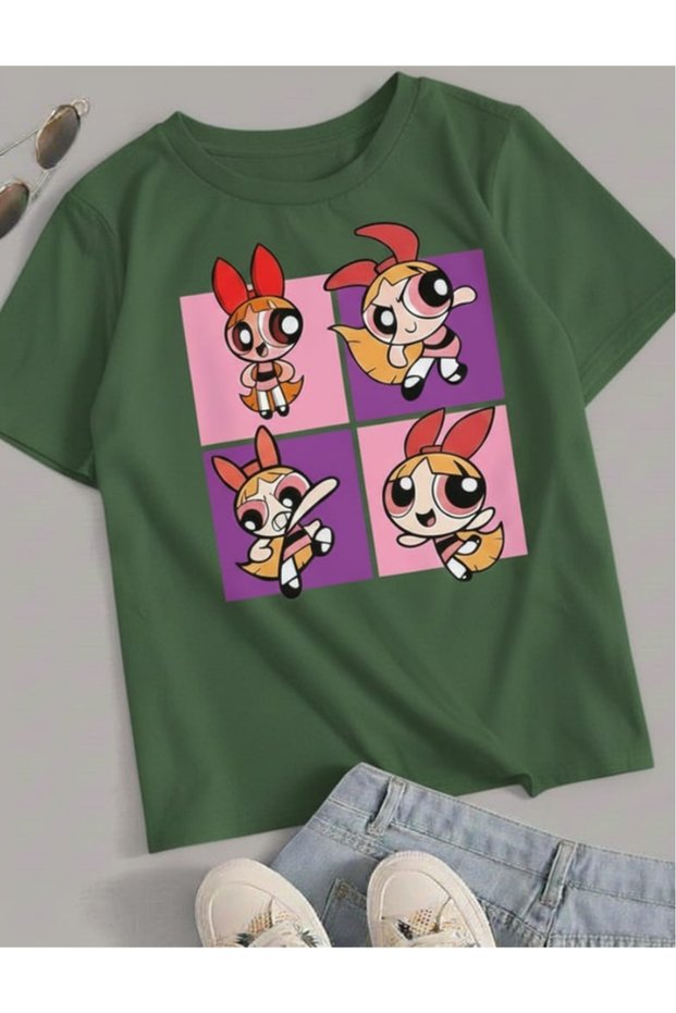 Power Puff Girls Printed Unisex Children's T-Shirt