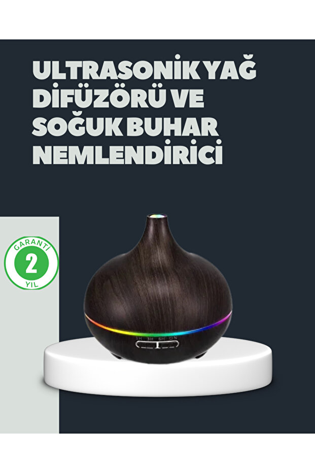 550ml Ultrasonic Air Humidifier and Aromatherapy Diffuser -