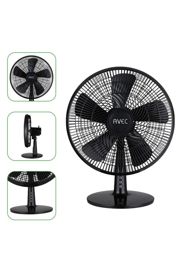 Black Table Fan 40W - 1
