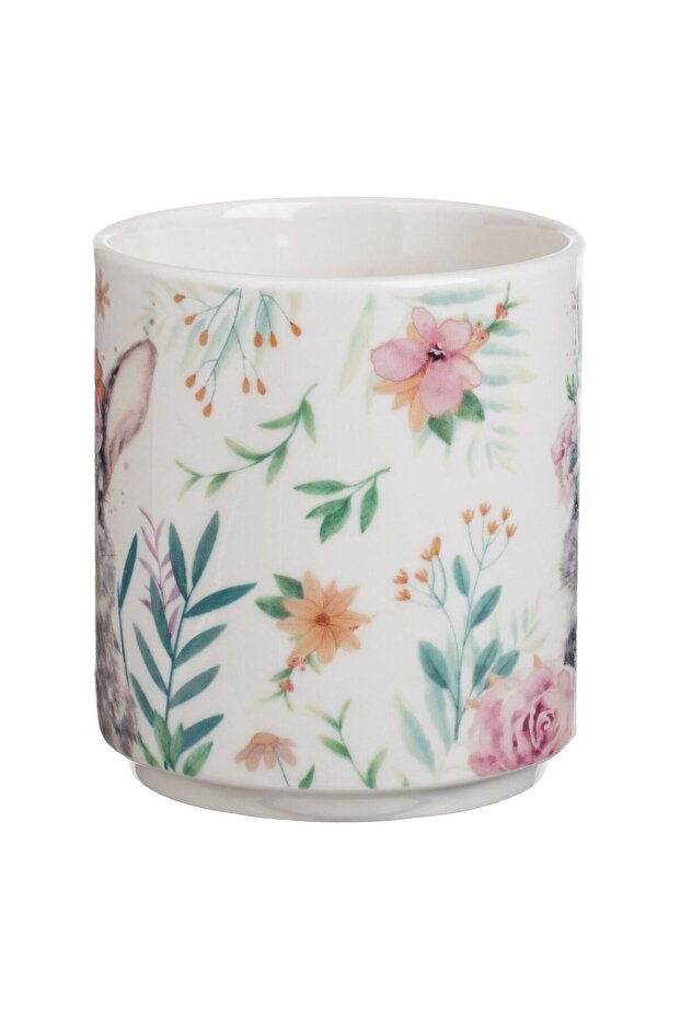 New Bone Easter Mug with Bunny Pattern & Round Easter Handle 400ml - 3