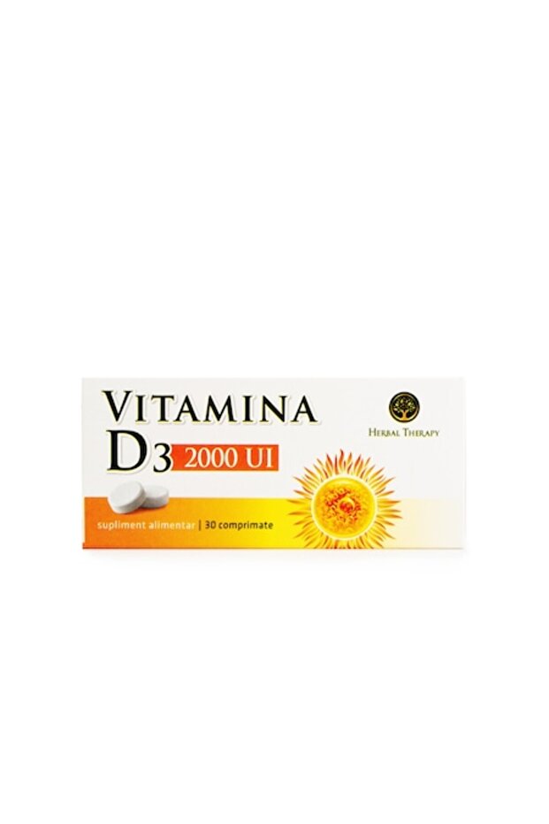 Vitamina D3 2000 UI, 30 tablete - 1