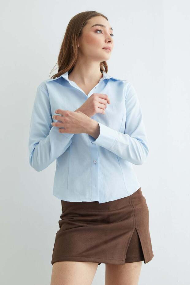 Basic Pensli Slim Fit Gömlek - 6