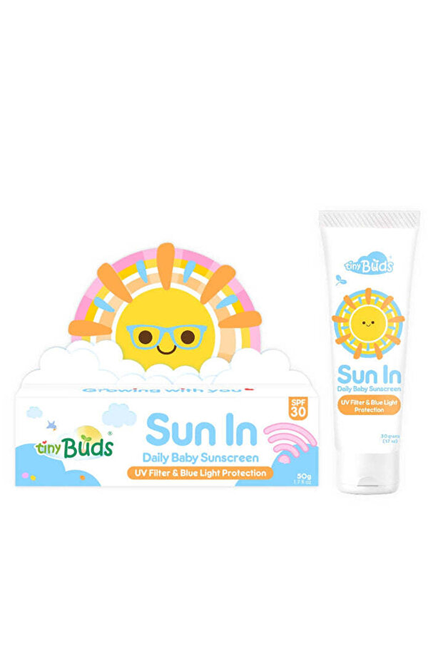 Sun In Daily Baby Sunscreen 50 g - UV Blue Light Protection Indoor Outdoor Sunscreen SPF 3