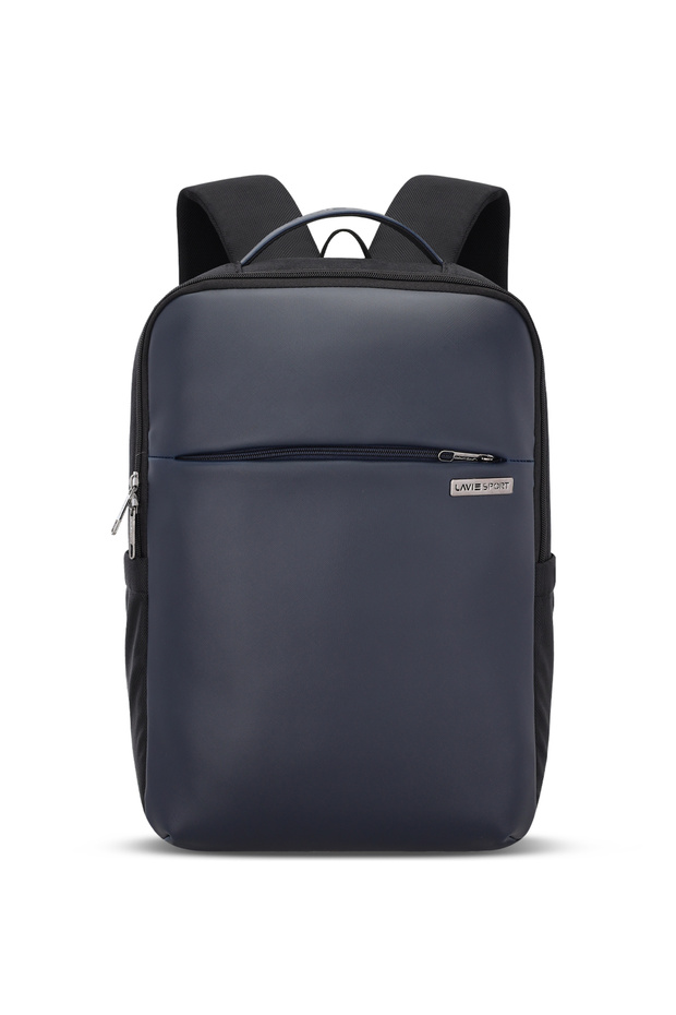 17L Vogue Multifunctional Laptop Backpack with Trolley sleeve (BLACK/NAVY)