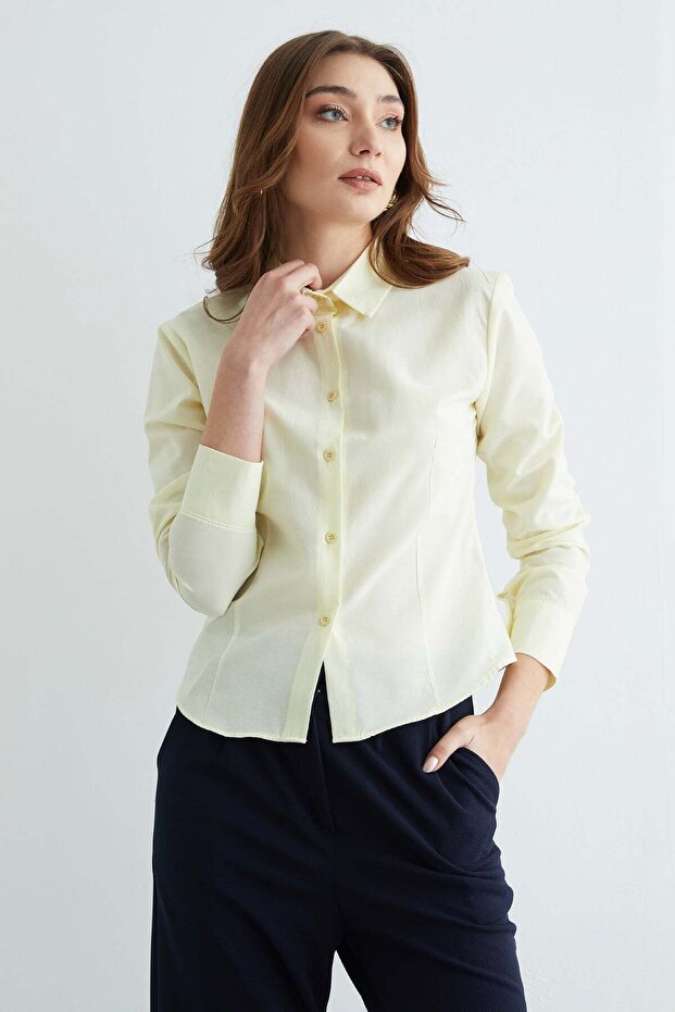 Basic Pensli Slim Fit Gömlek - 7