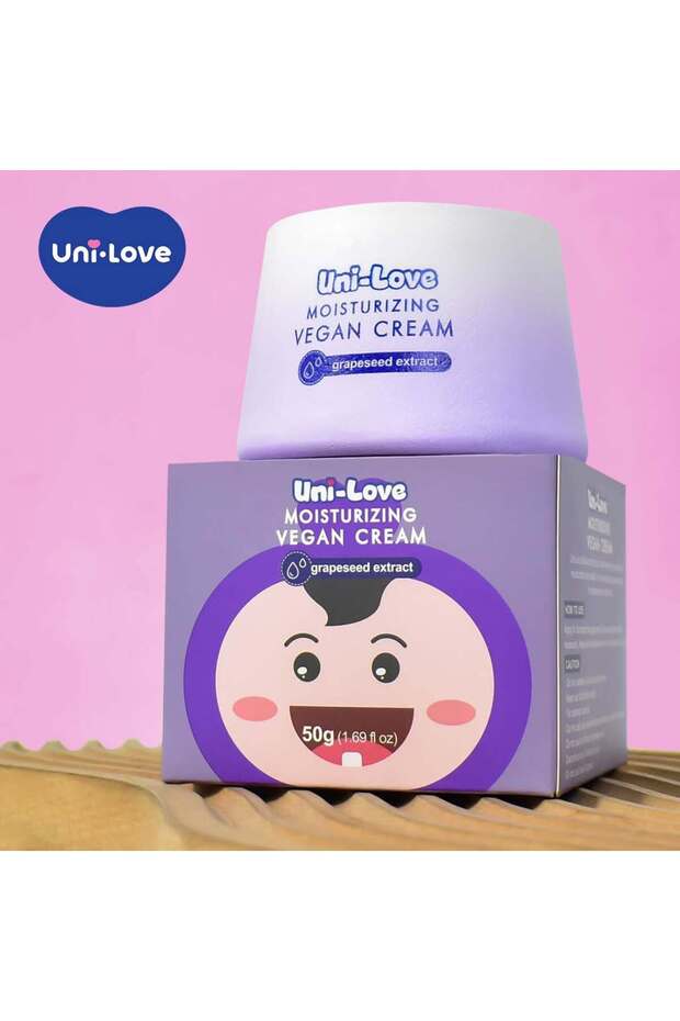 Uni-Love Moisturizing Vegan Cream with Grapeseed Extract 50 g