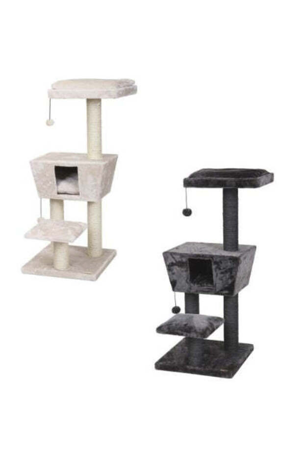 Scratching Tree Trend New Jersey for Cats - GREY/48X48X114CM