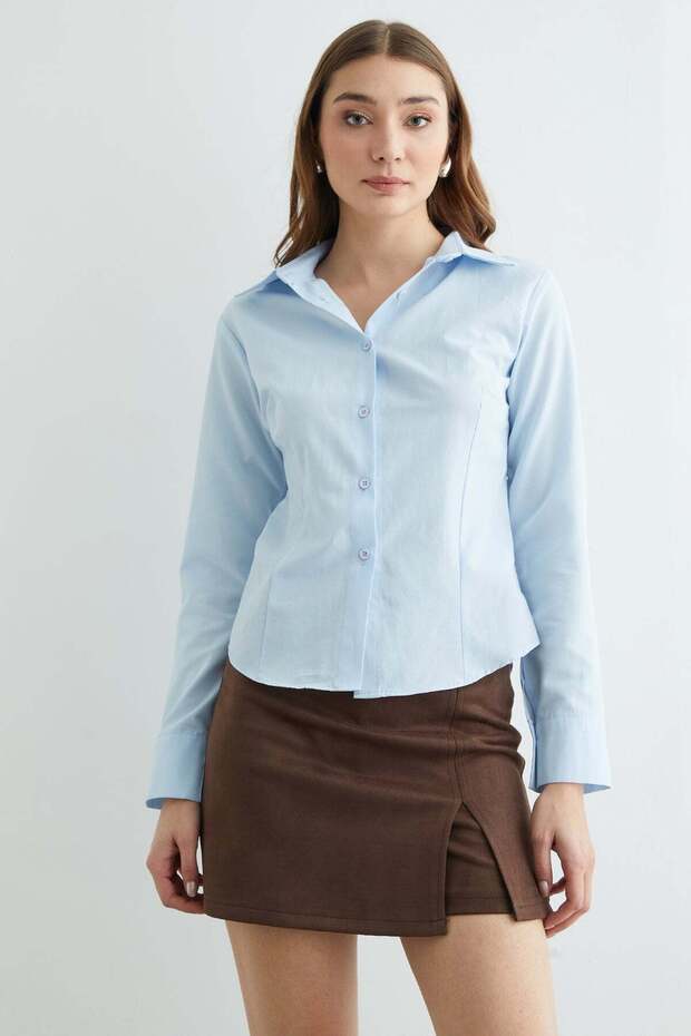 Basic Pensli Slim Fit Gömlek - 5