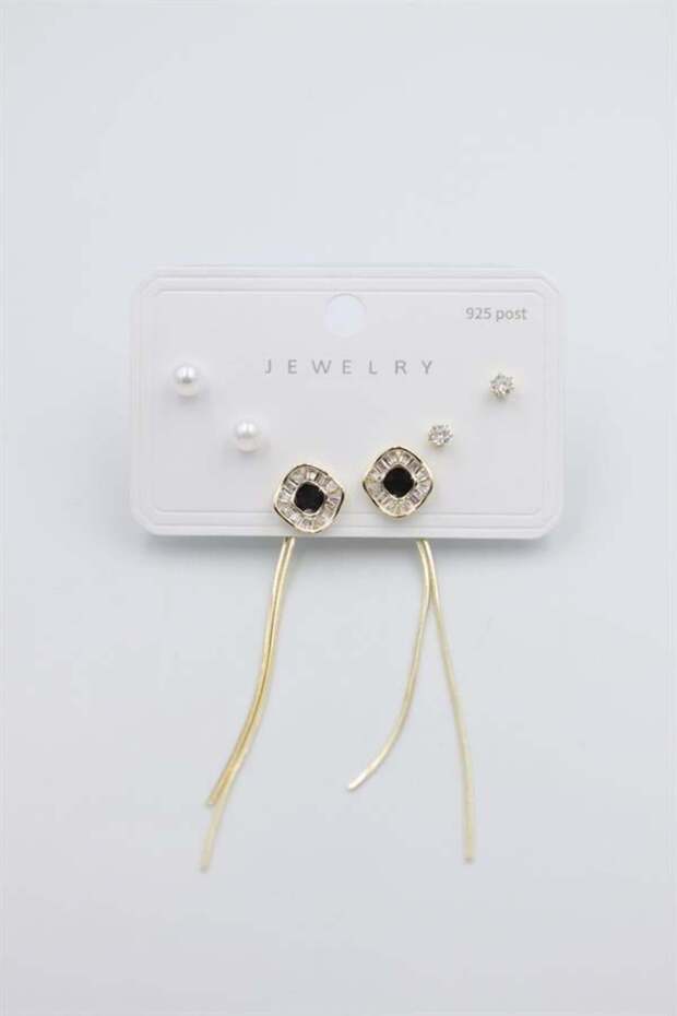 Multiple Set Earrings - Gold - 1