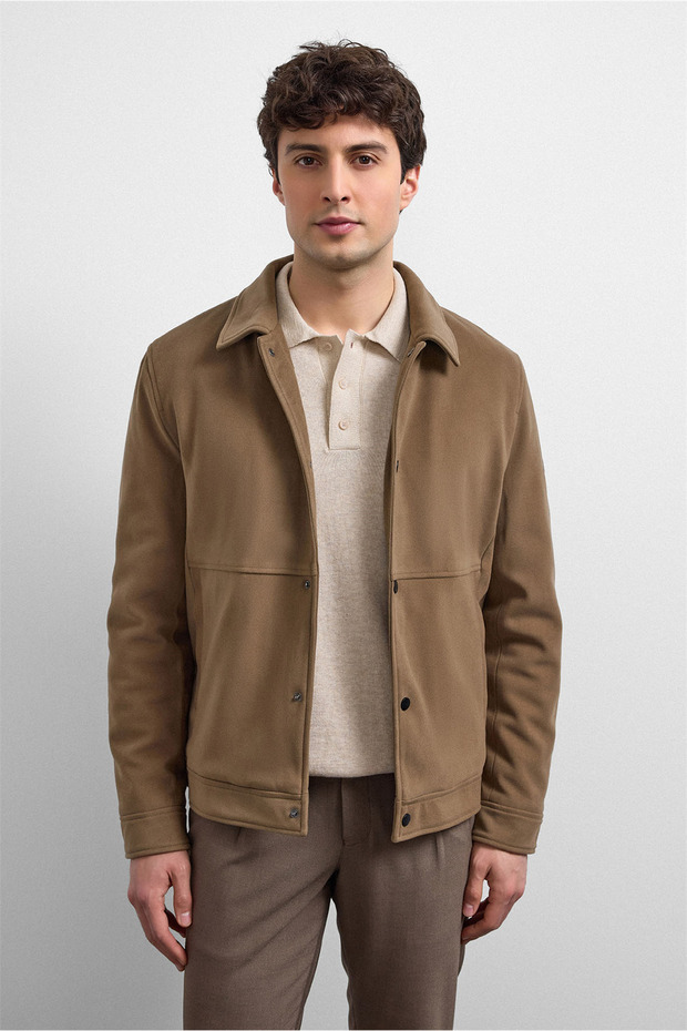 Vizon Regular Fit Süet Mont - 4