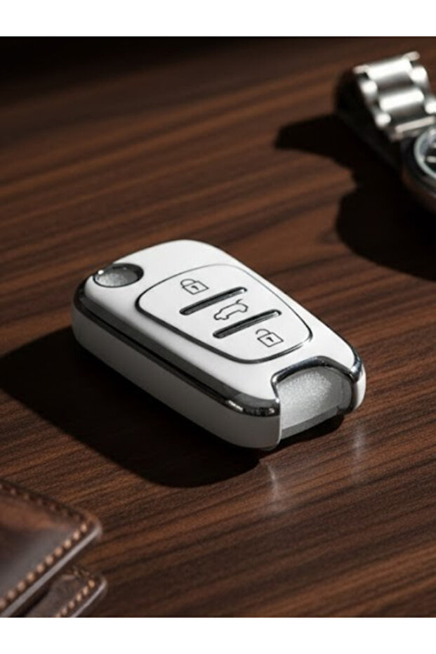 For Hyundai Kia Accent I10 I20 I30 Ix25 Ix35 Elentra Ceed Picanto Rio 3 Button Nano Key Case Cover White
