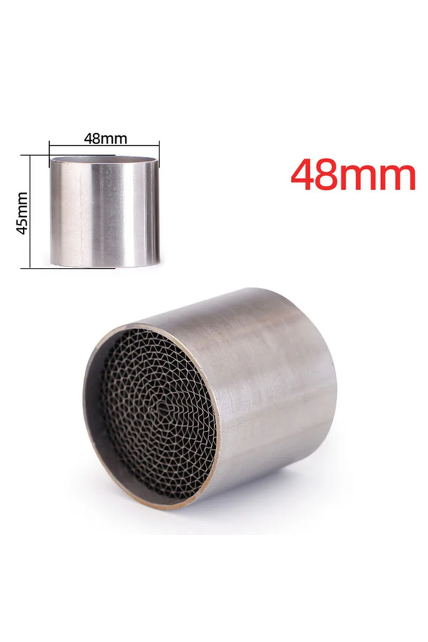 48mm Universal Motorcycle Exhaust 48mm 50mm 53mm Honeycomb DB Killer Reduce Noise High Torque At Low
