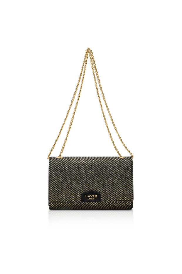 Women's Glam Lauren Flap Sling (Black)