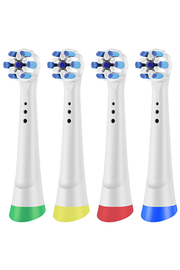 White-4 Pcs Professional Replacement Brush Heads Compatible with Oral B iO 2/3/4/5/6/7/7G/8/9/10 Ser
