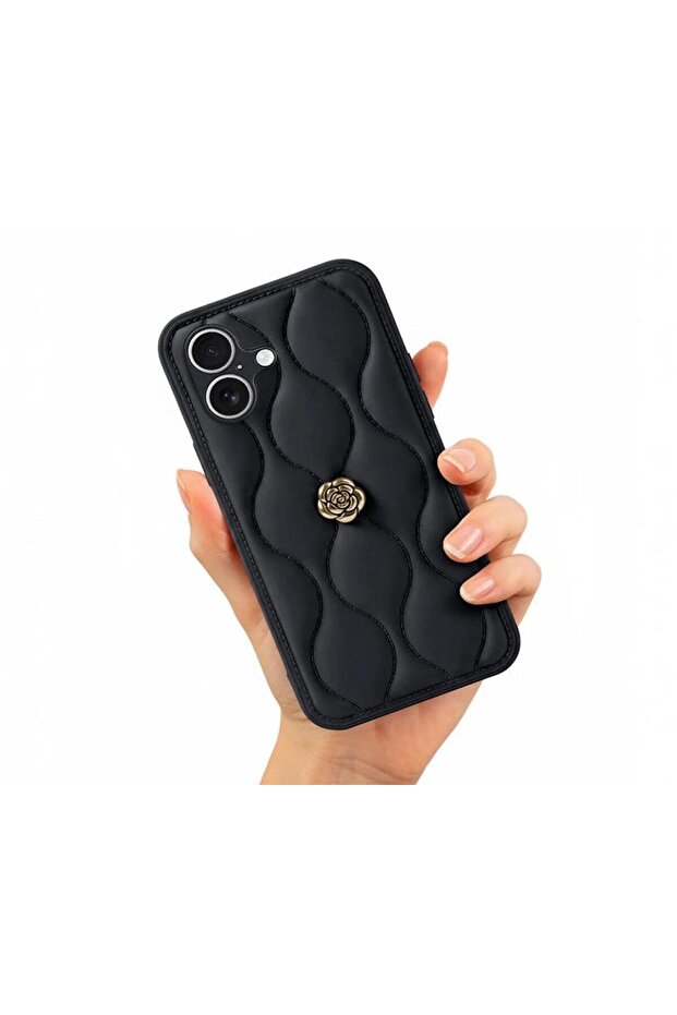 حافظة جلدية بتصميم وردي متوافقة مع آيفون 17 - 2