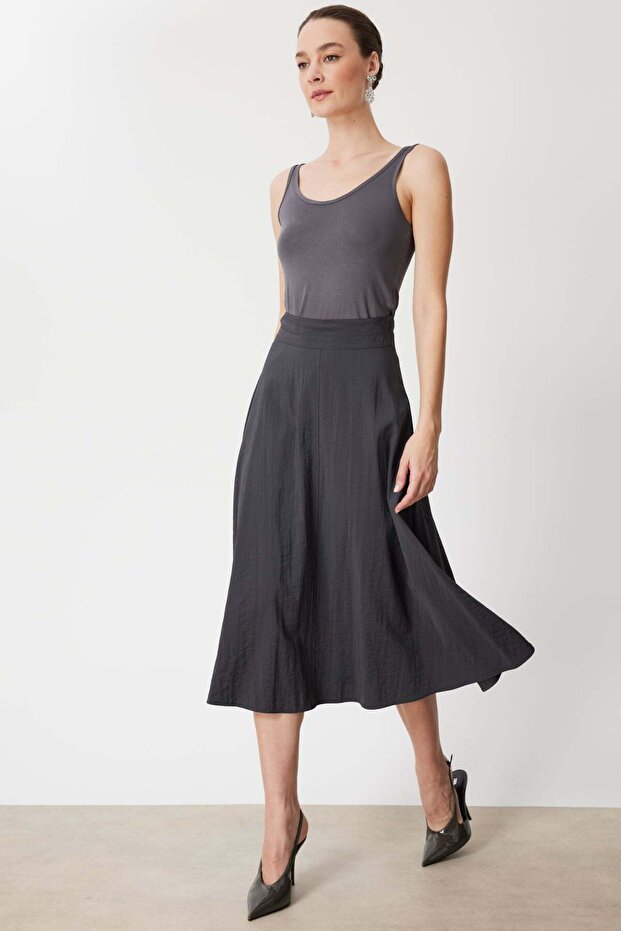 Volanlı Maxi Etek - 3