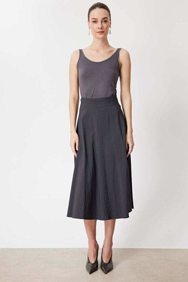 Volanlı Maxi Etek - 1